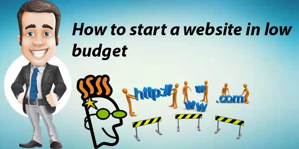 How to start a website in low budget